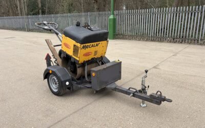 2024 Mecalac Single Drum Roller with Trailer and Breaker